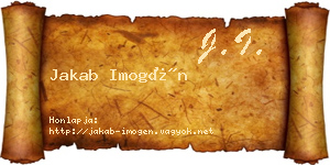 Jakab Imogén névjegykártya